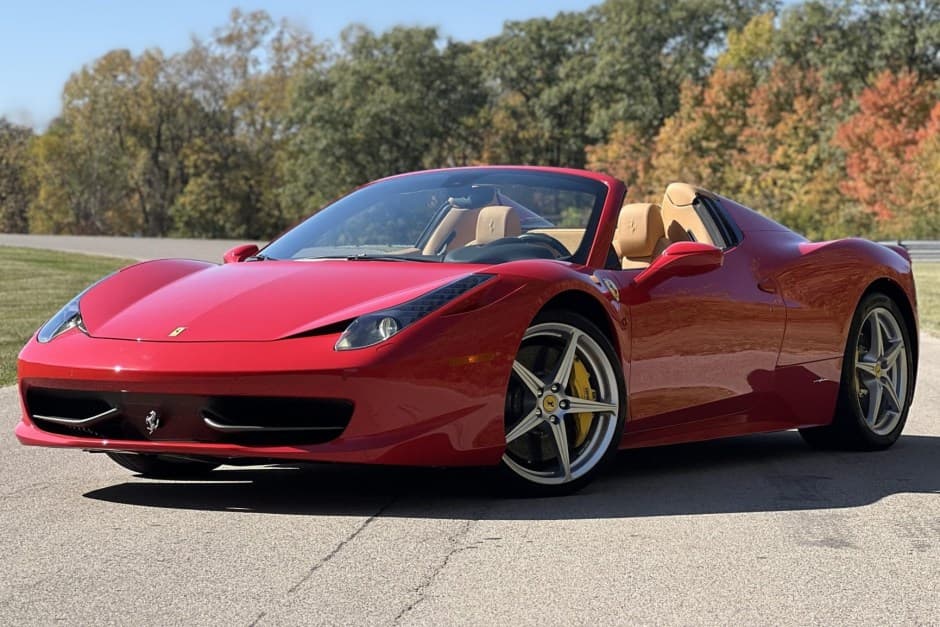 2012 Ferrari 458 sold for $269,900