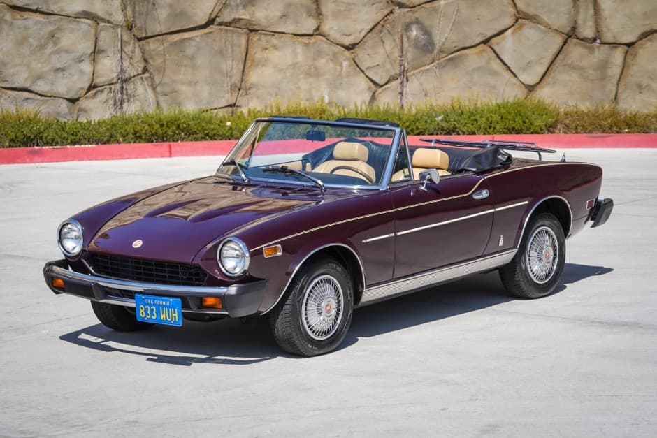 1978 Fiat 124 Spider (1966-1985) sold for $24,750