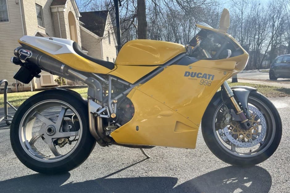 2002 Ducati 998 sold for $8,198