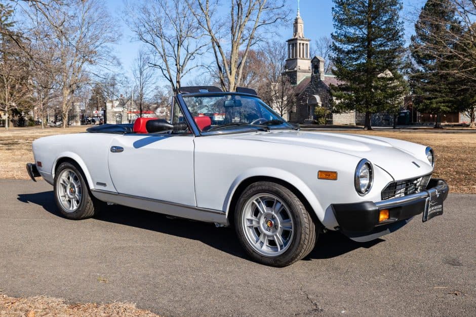 1984 Fiat 124 Spider (1966-1985) sold for $30,000