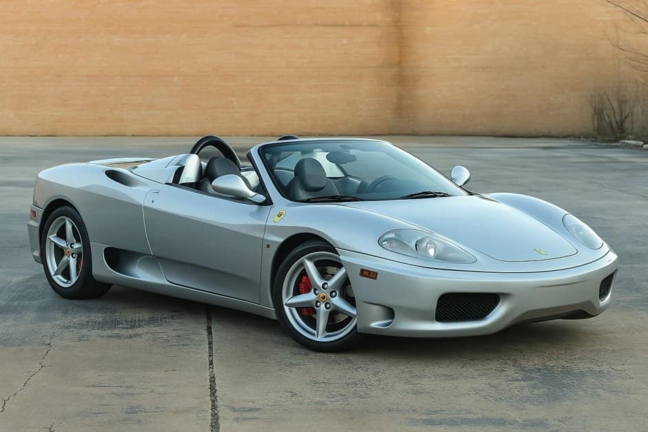 2002 Ferrari 360 sold for $72,000