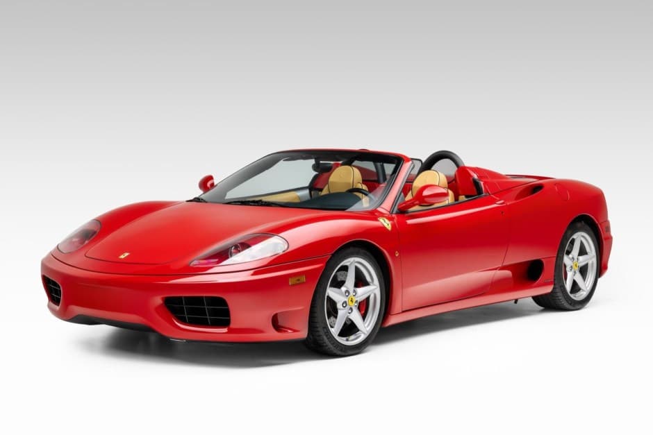 2002 Ferrari 360 sold for $91,111