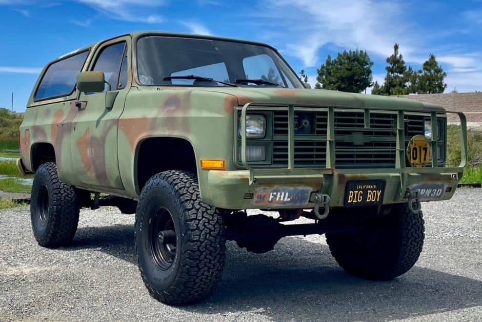 1986 Chevrolet K5 Blazer 1973-1991 sold for $13,800