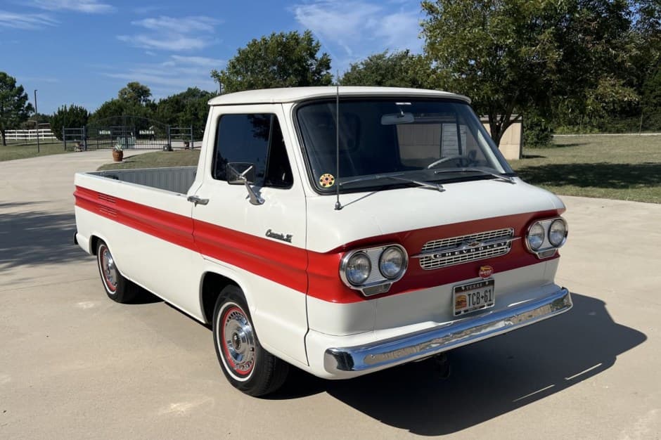 1961 Chevrolet Corvair Rampside and Loadside Pickup sold for $14,000