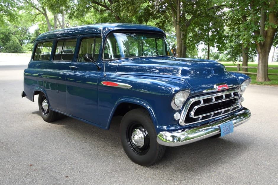 1957 Chevrolet Suburban (1955-1959) sold for $42,000