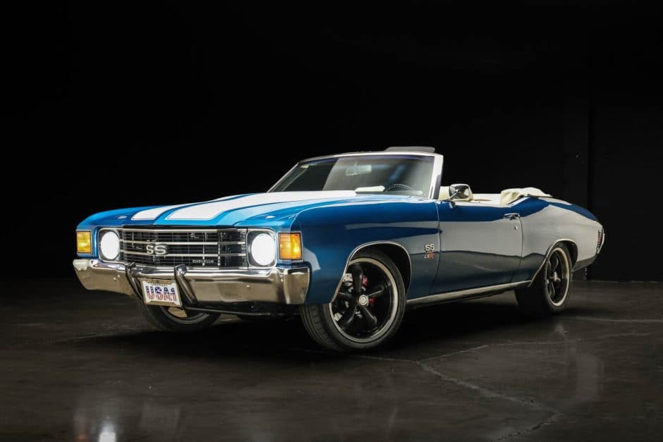 1972 Chevrolet Chevelle sold for $72,500
