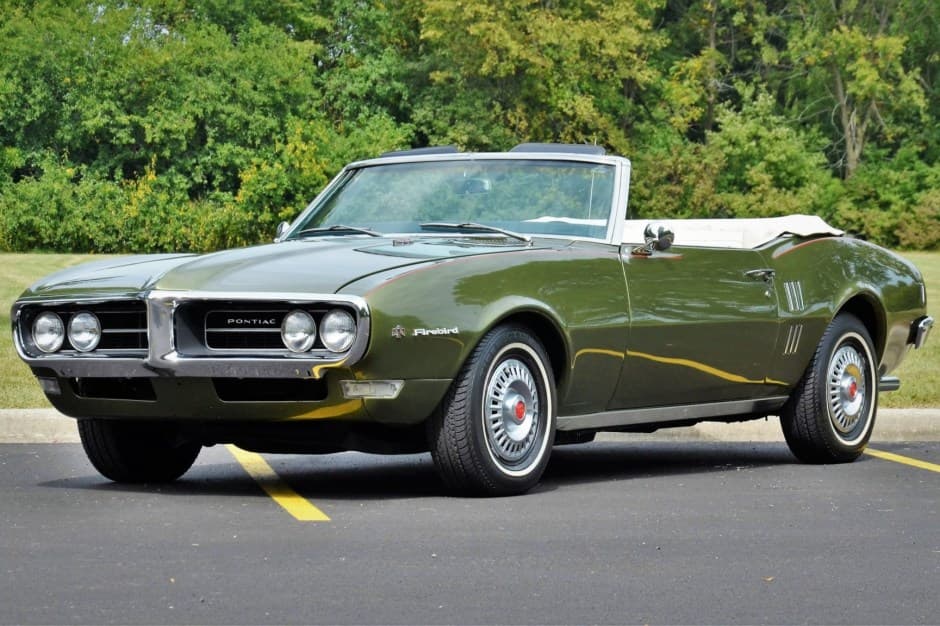 1968 Pontiac Firebird (1967-1969) sold for $32,550