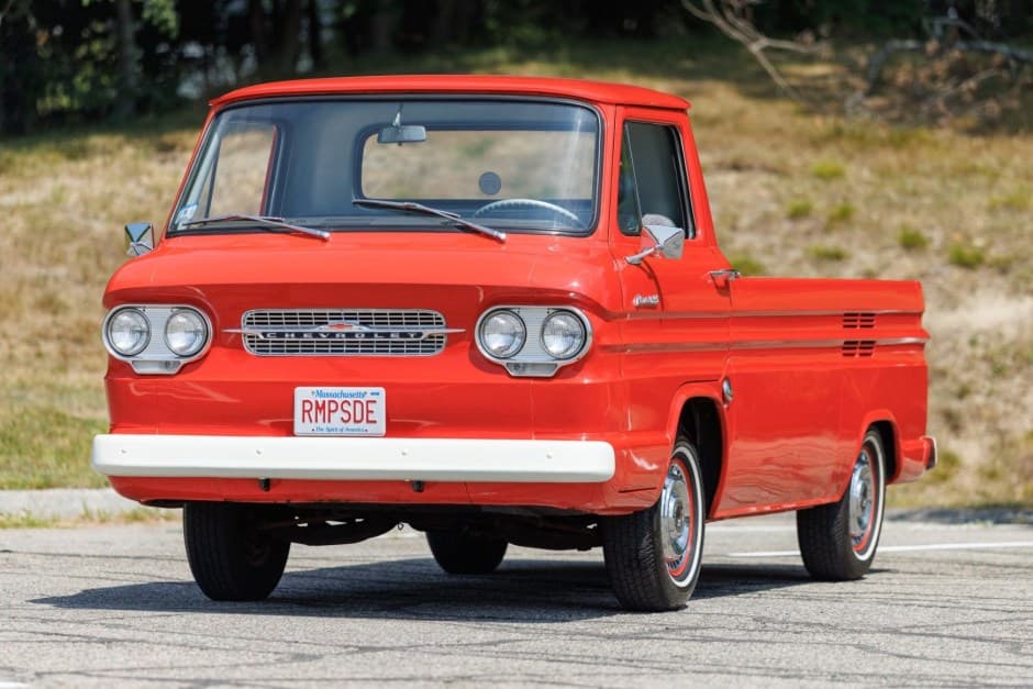 1961 Chevrolet Corvair Rampside and Loadside Pickup sold for $17,000