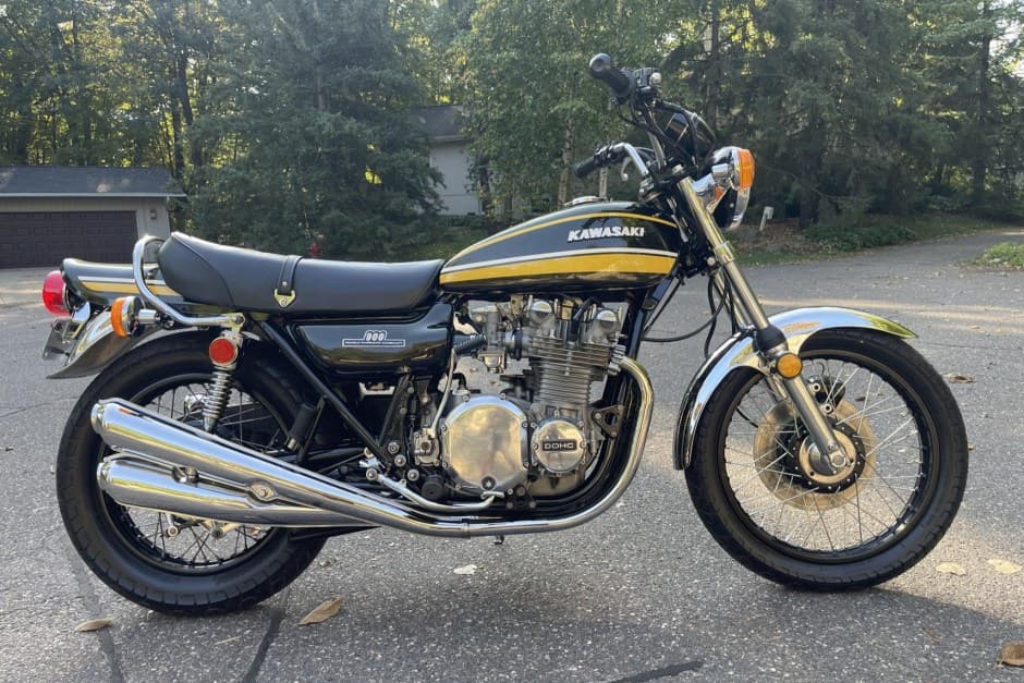 1974 Kawasaki Z1 & Z1-R sold for $12,750