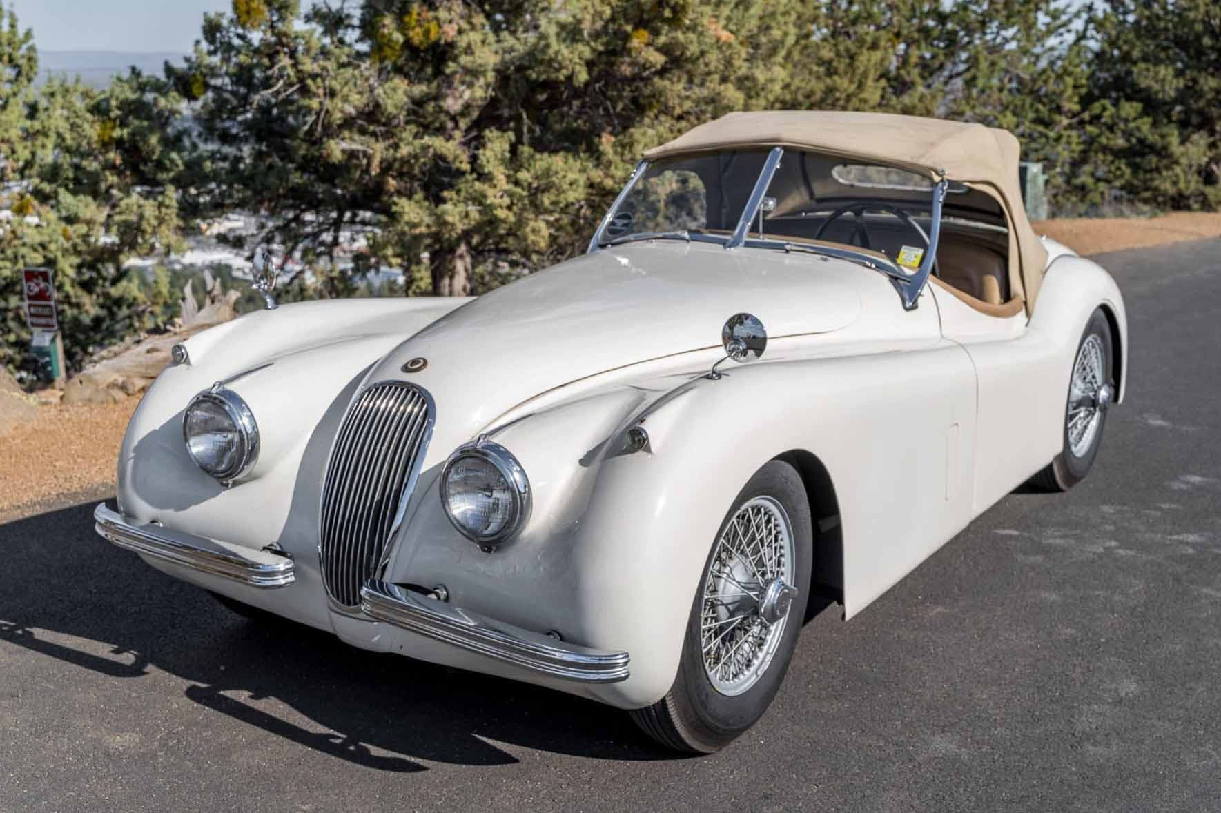 1954 Jaguar XK120 sold for $45,000