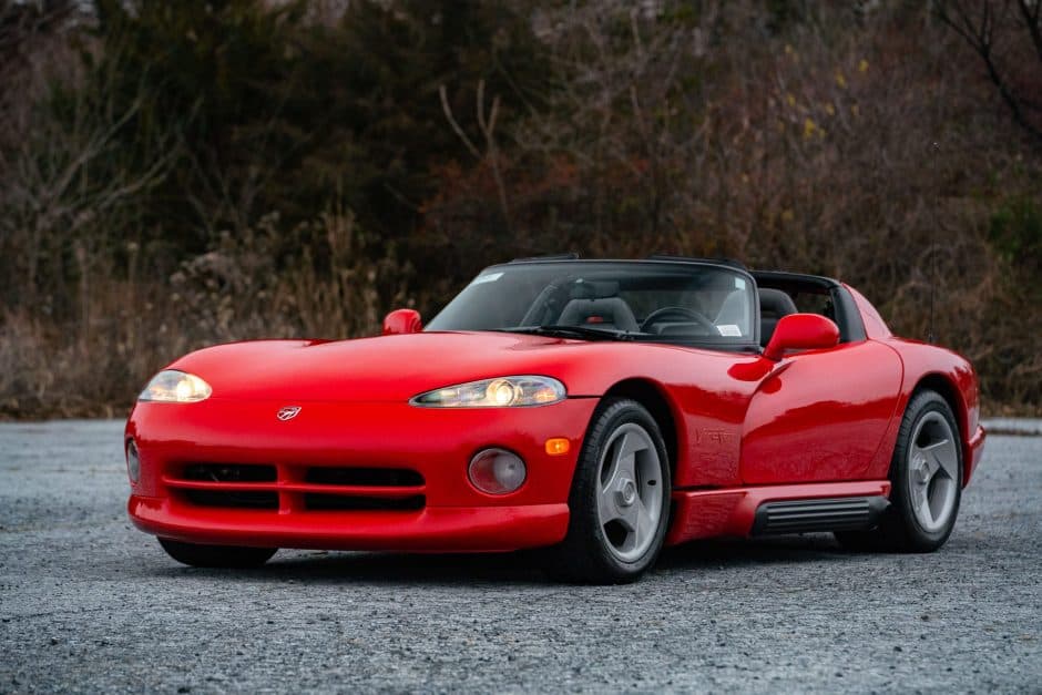 1992 Dodge Viper SR I (1992-1995) sold for $62,500