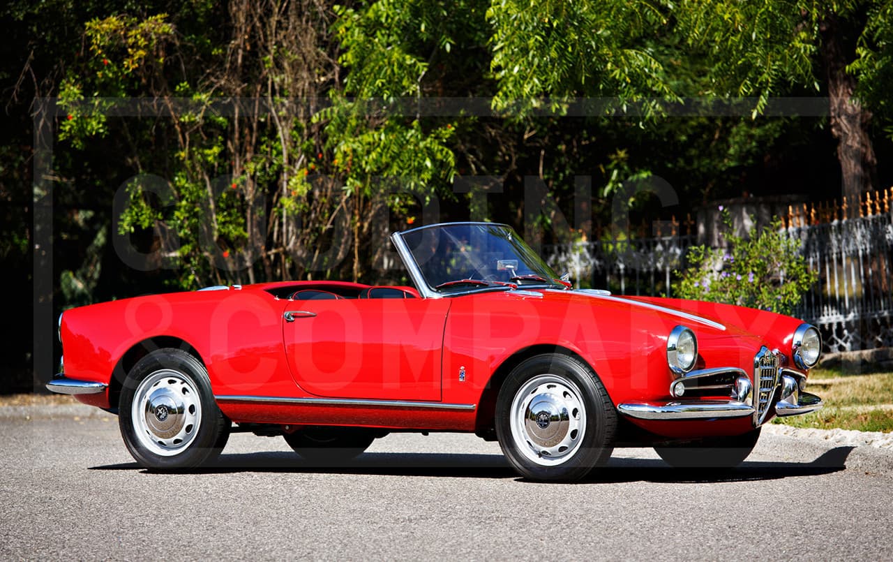 1959 Alfa Romeo Giulietta Spider Veloce sold for $106,400
