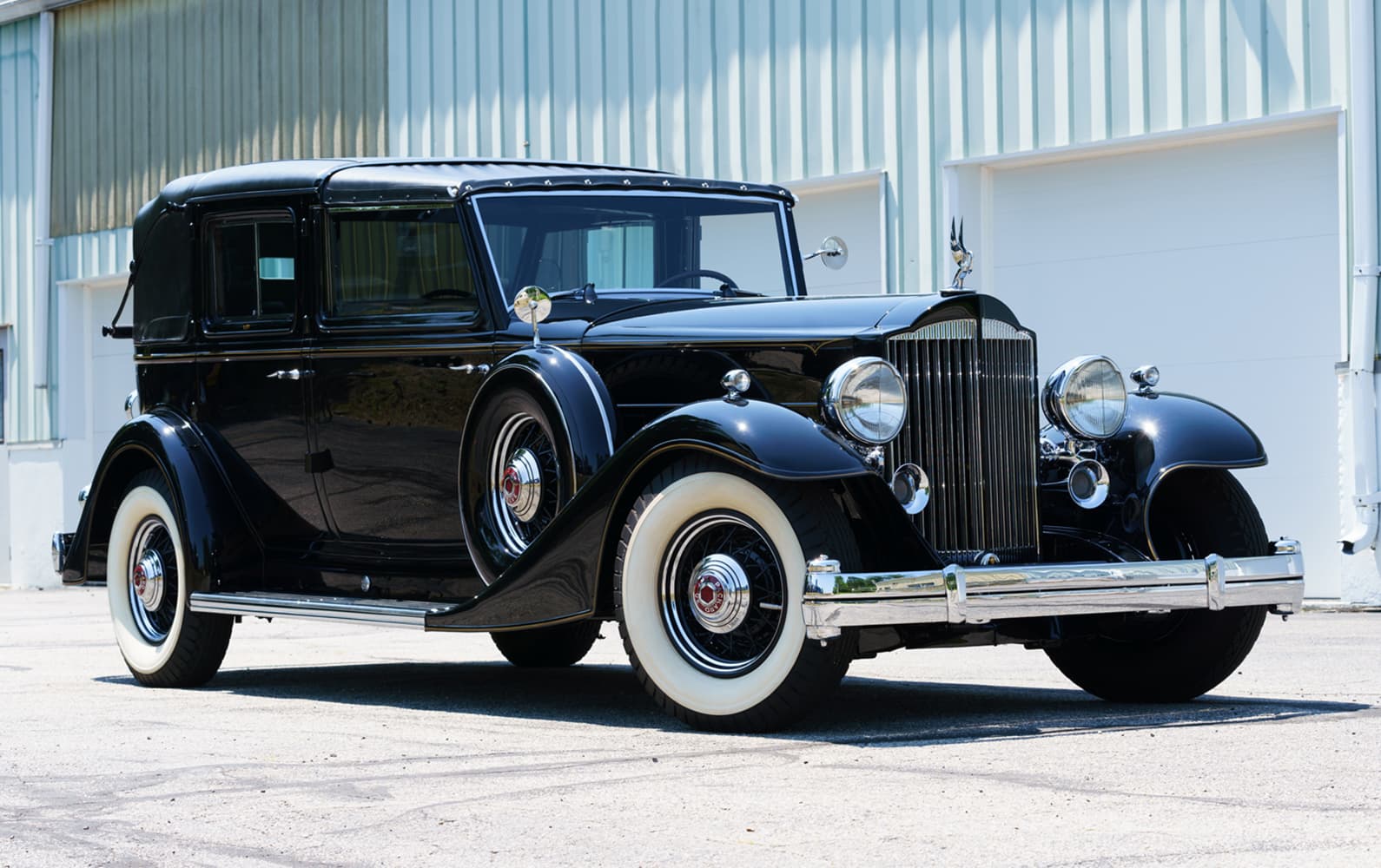 1933 Packard Twelve 1006 Individual Custom All-Weather Town Car Landaulet sold for $162,400