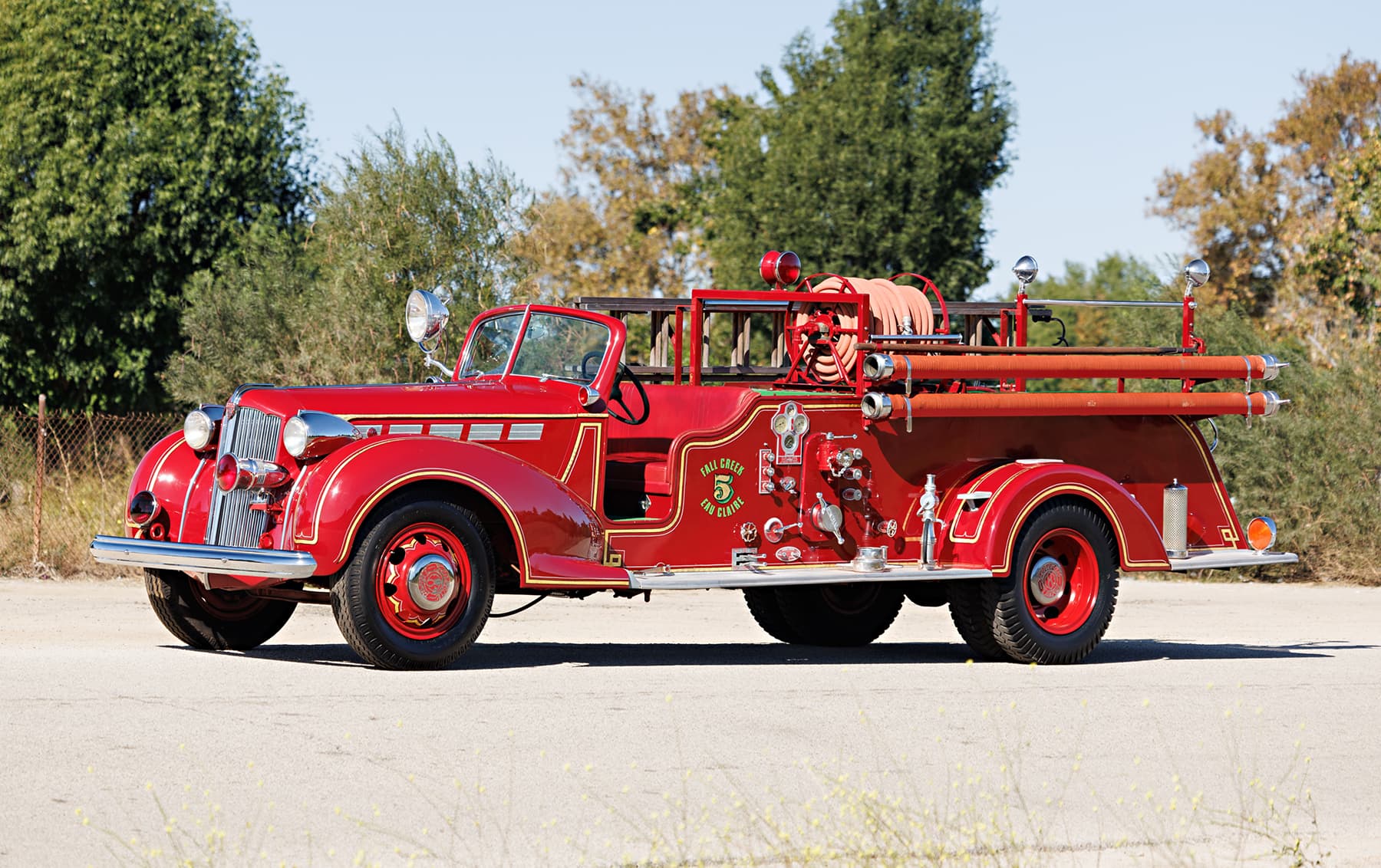 1938 Packard Super Eight Fire Truck sold for $104,500