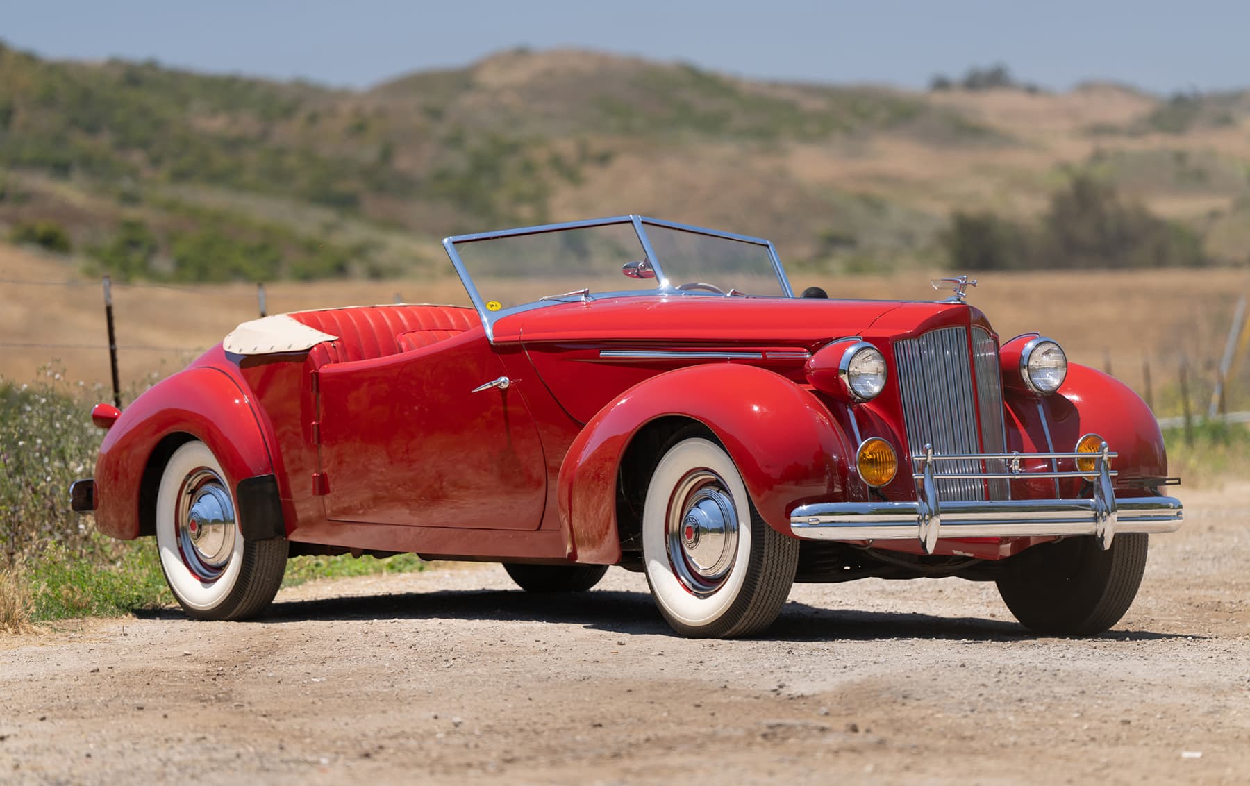 1938 Packard Eight One-Twenty Convertible Victoria sold for $128,800