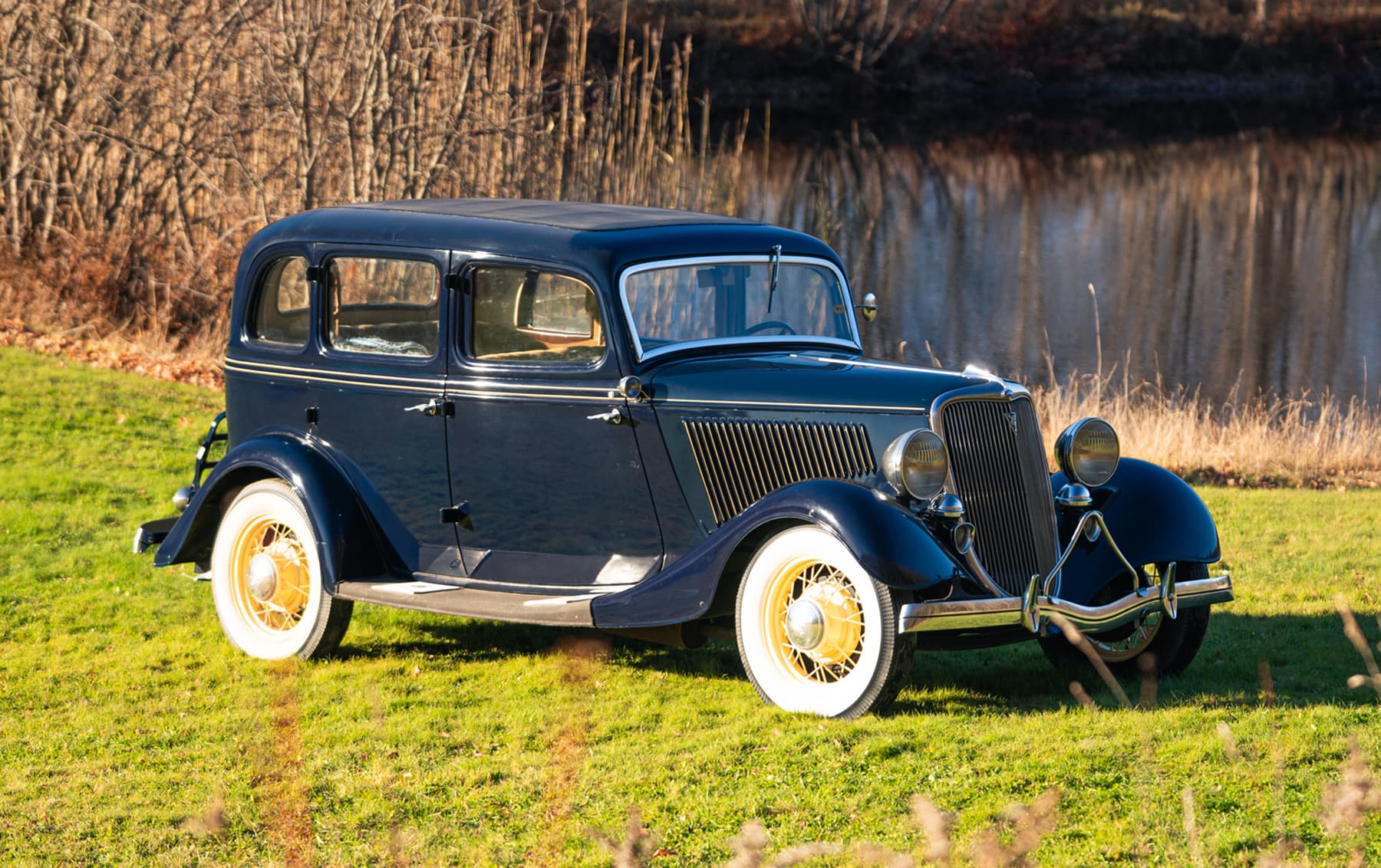 1934 Ford V8 Deluxe Sedan sold for $21,280