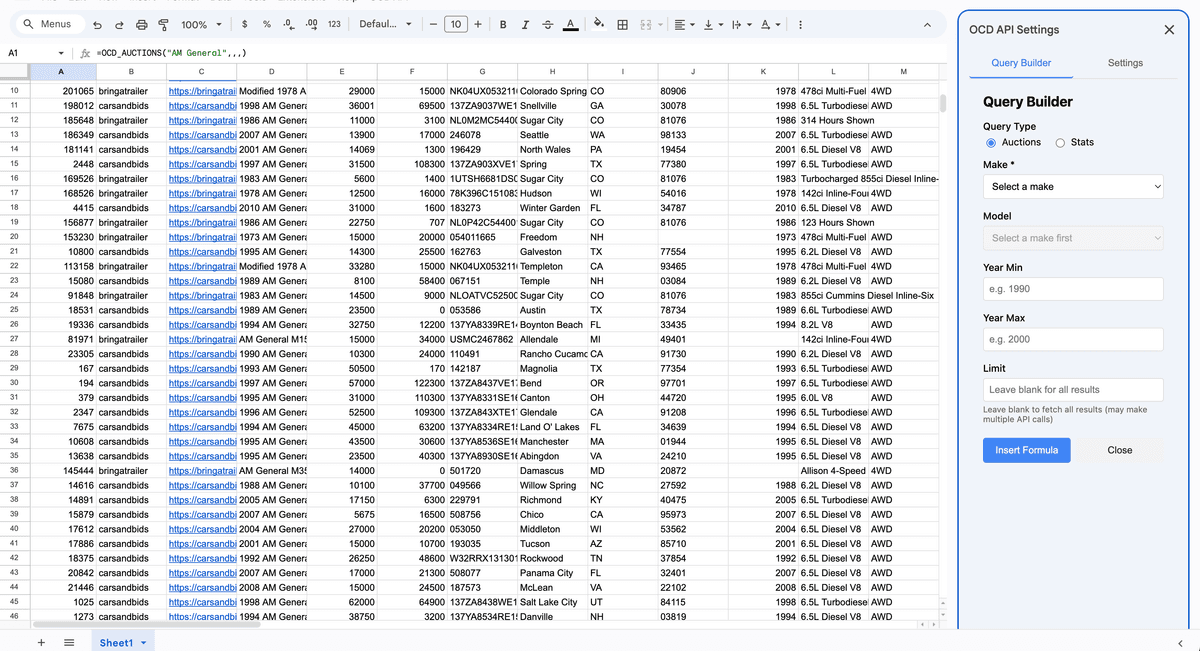 Google Sheets Add-on