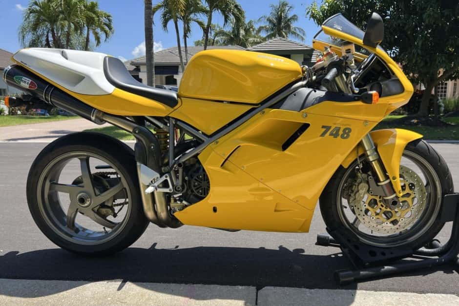 2000 Ducati 748 sold for $10,250