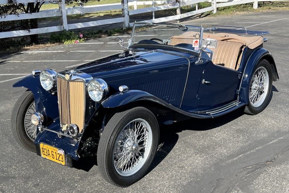 1949 MG TC sold for $28,456