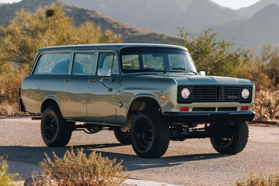 1973 International Harvester Travelall sold for $77,000