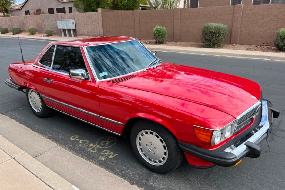 1989 Mercedes-Benz R107 SL sold for $52,500