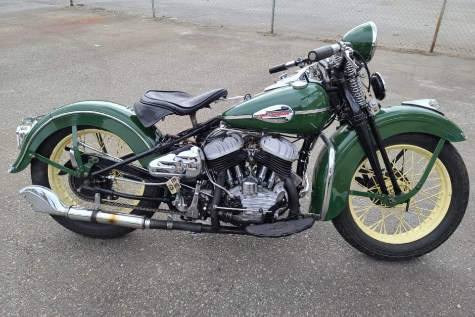 1942 Harley-Davidson 45 Flathead (1929-1975) sold for $14,000