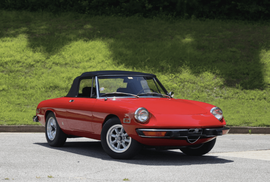1973 Alfa Romeo 105/115 Spider Series 2 sold for $20,300