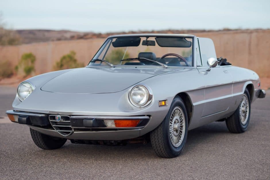 1975 Alfa Romeo 105/115 Spider Series 2 sold for $14,250