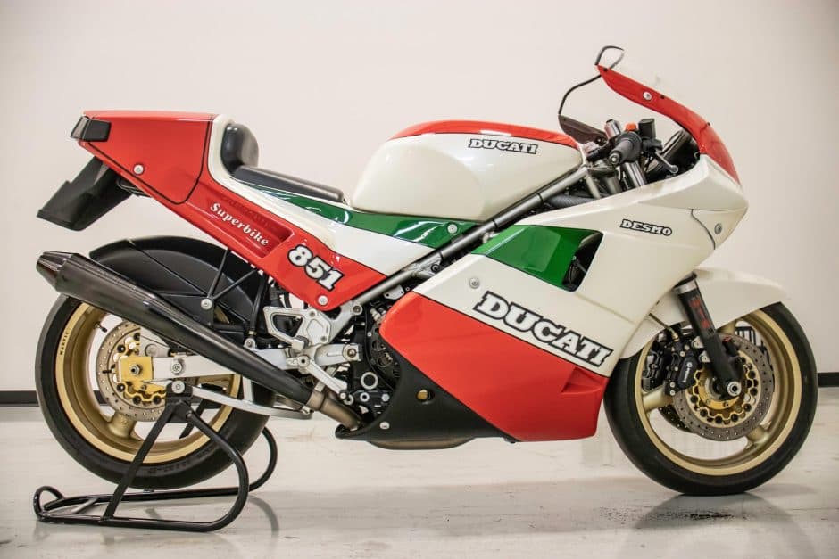 1988 Ducati 851 sold for $52,851