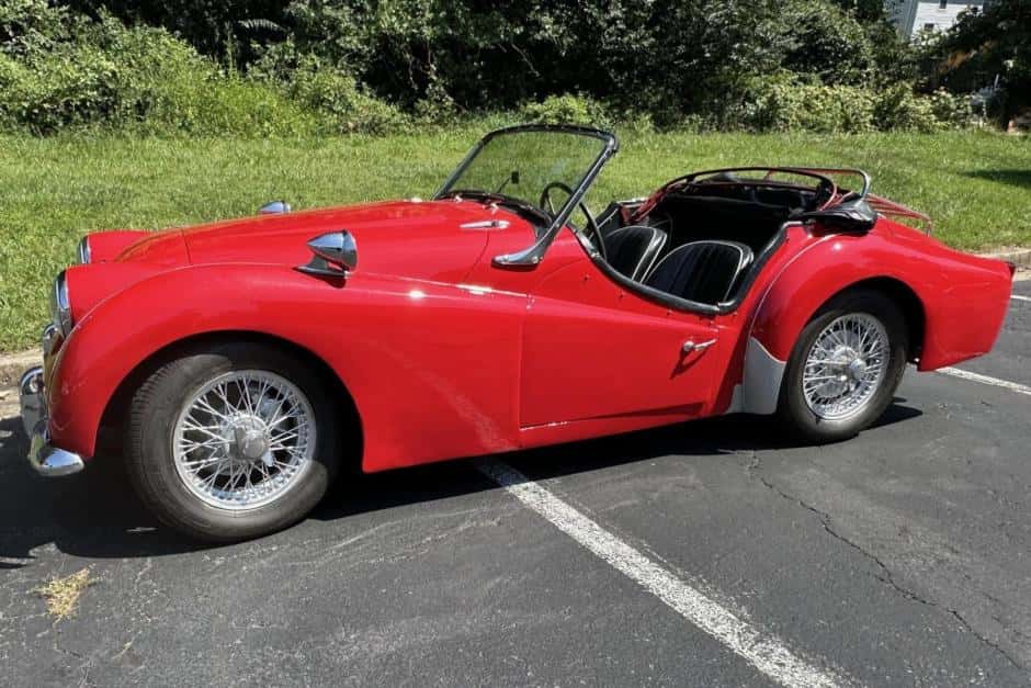 1958 Triumph TR3 sold for $8,100