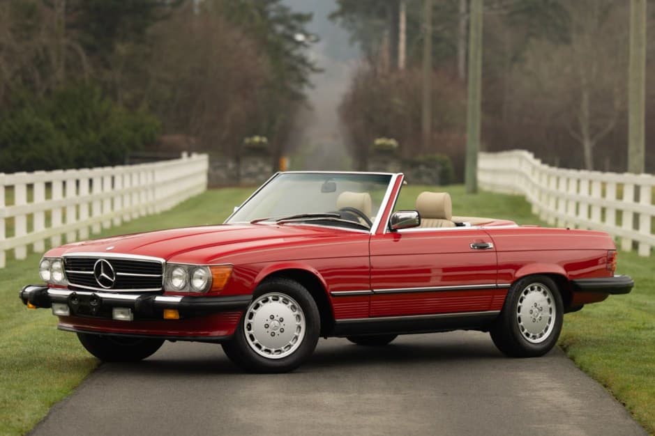 1988 Mercedes-Benz R107 SL sold for $55,655