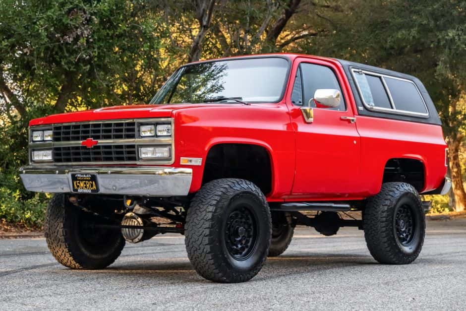 1990 Chevrolet K5 Blazer 1973-1991 sold for $20,800