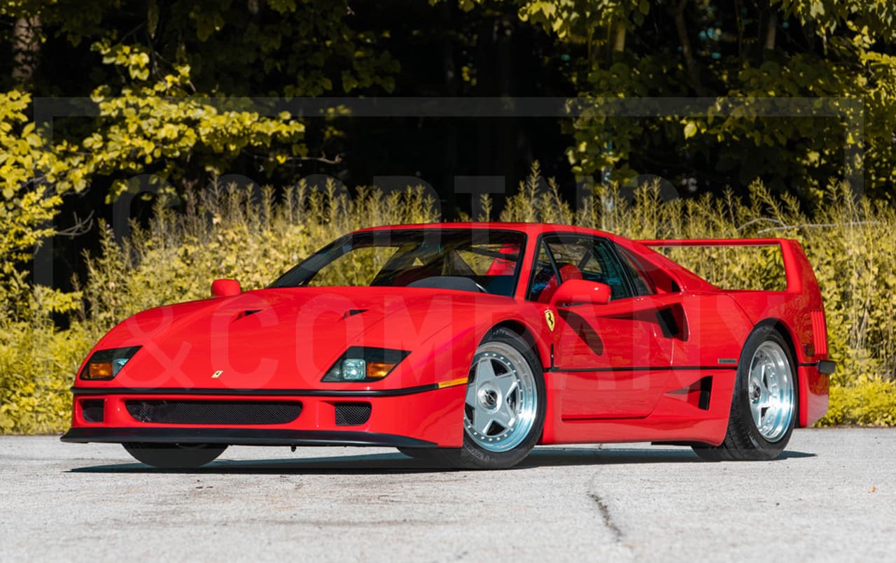 1990 Ferrari F40 sold for $0