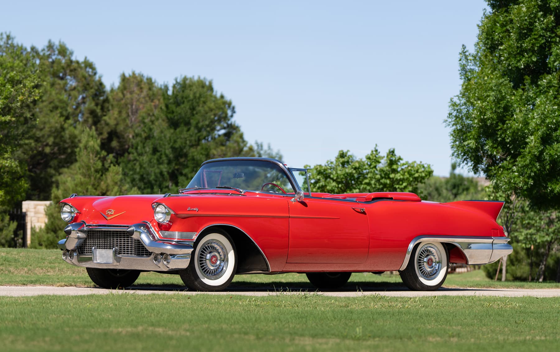 1957 Cadillac Eldorado Biarritz Convertible sold for $117,600