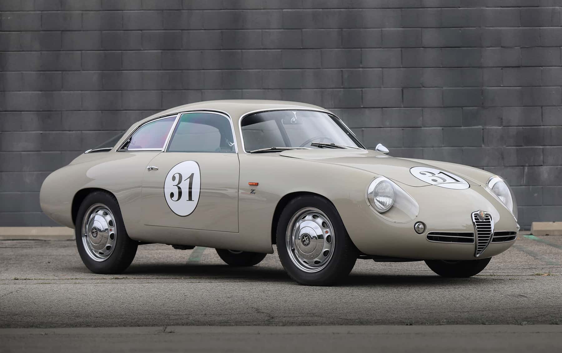 1962 Alfa Romeo Giulietta SZ 'Coda Tronca' sold for $0