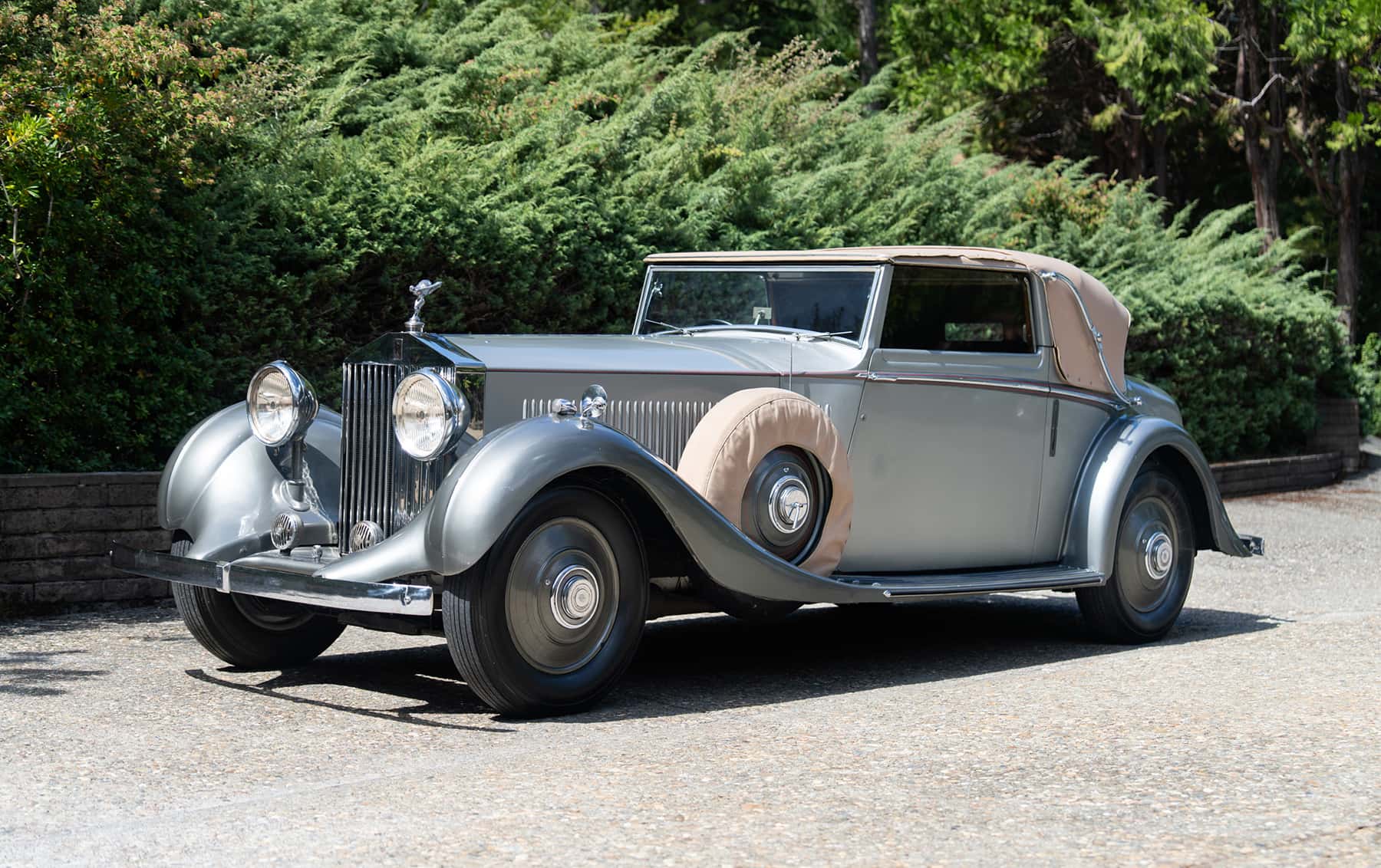 1934 Rolls-Royce Phantom II Continental Drophead Sedanca Coupe sold for $0