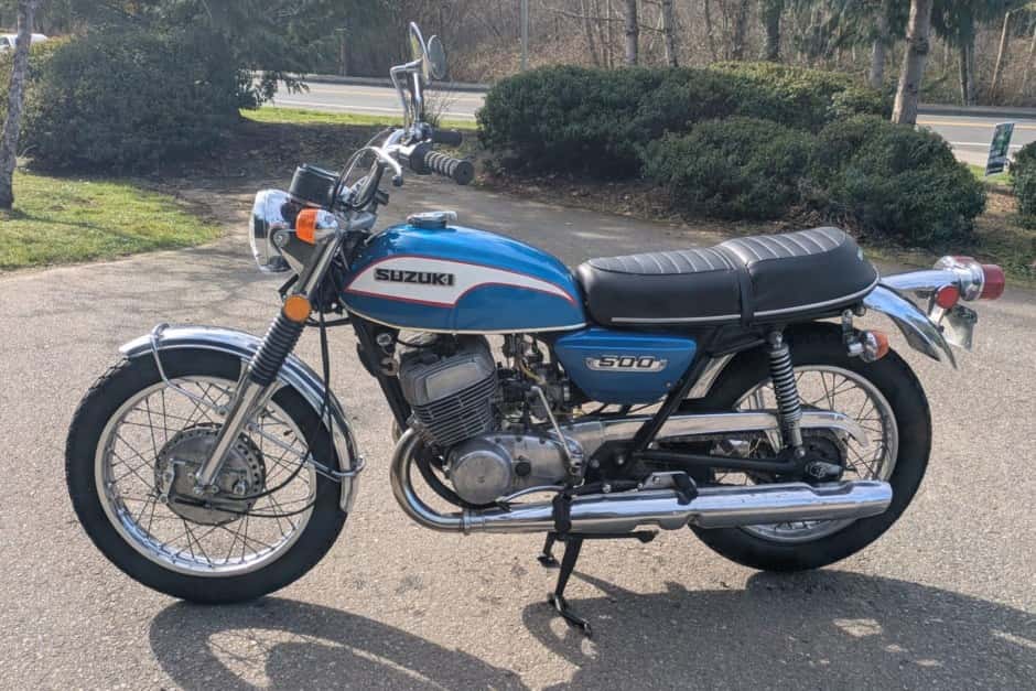 1973 Suzuki T Motorcycle sold for $3,100