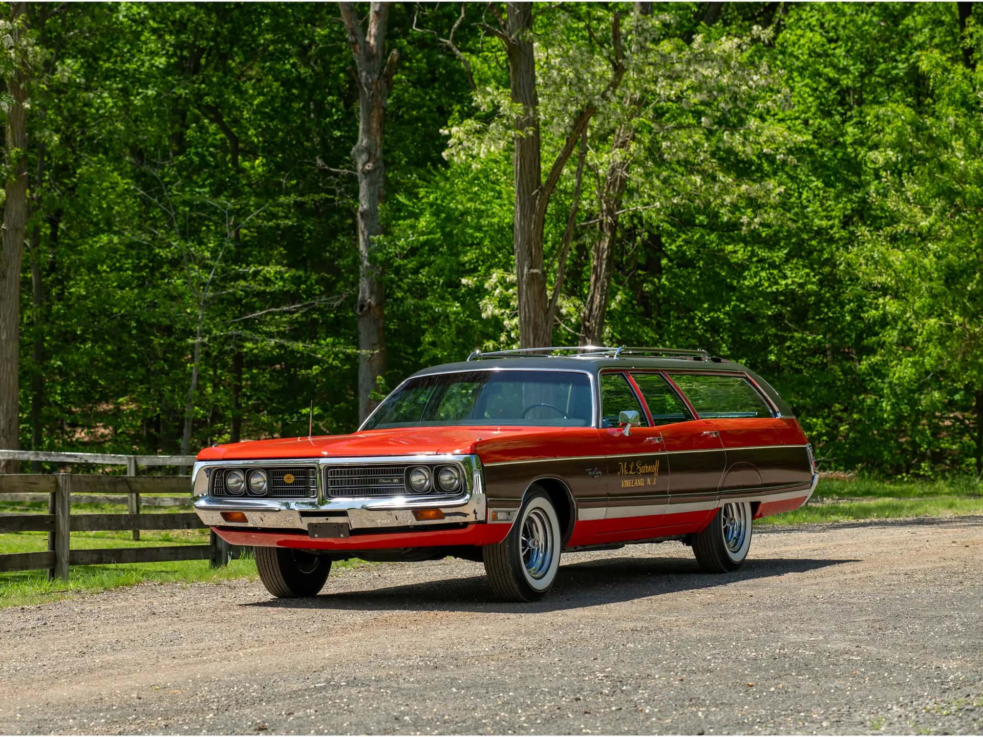 1972 Chrysler Town and Country Nine-Passenger Station Wagon sold for $93,500