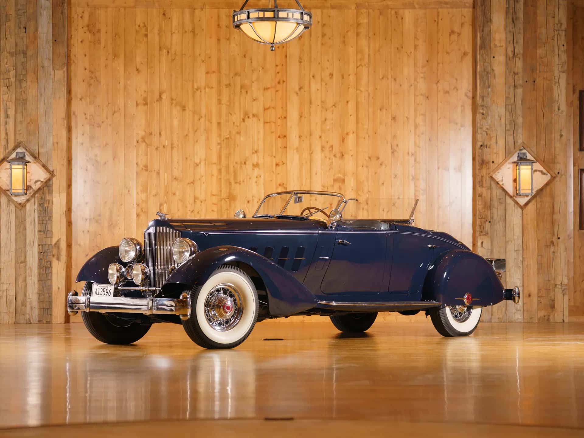 1934 Packard 1108 Twelve Individual Custom Sport Phaeton in the style of LeBaron sold for $384,500