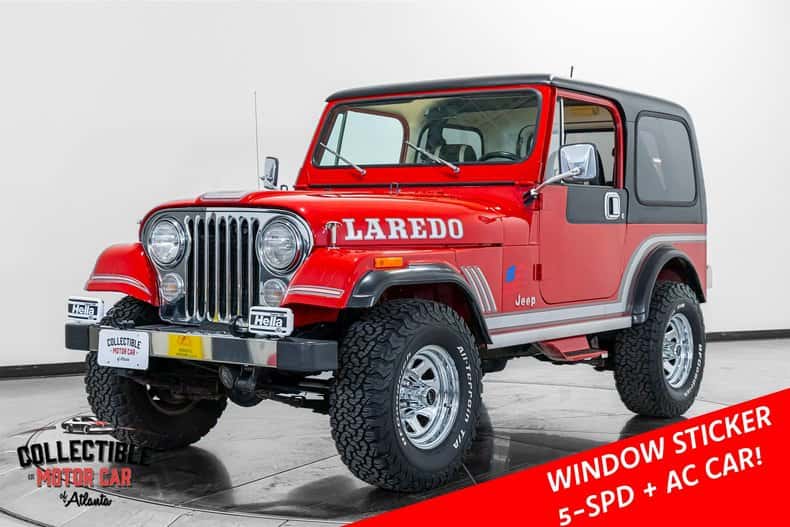 1986 Jeep CJ7 Laredo sold for $44,100